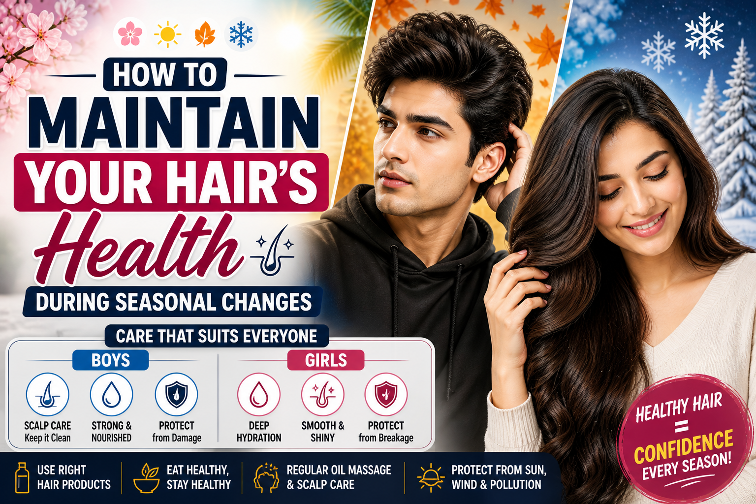 How to Maintain Your Hair's Health During Seasonal Changes