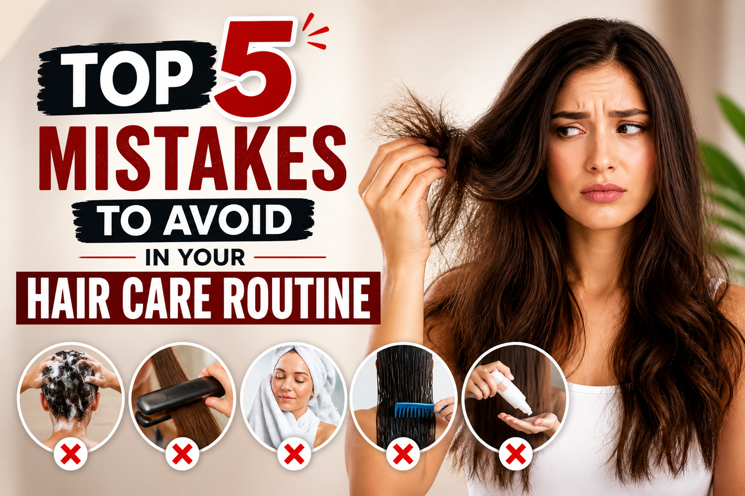 Top 5 Mistakes to Avoid in Your Hair Care Routine