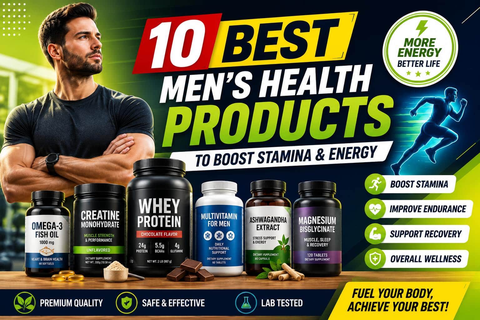 10 Best Men's Health Products to Boost Stamina