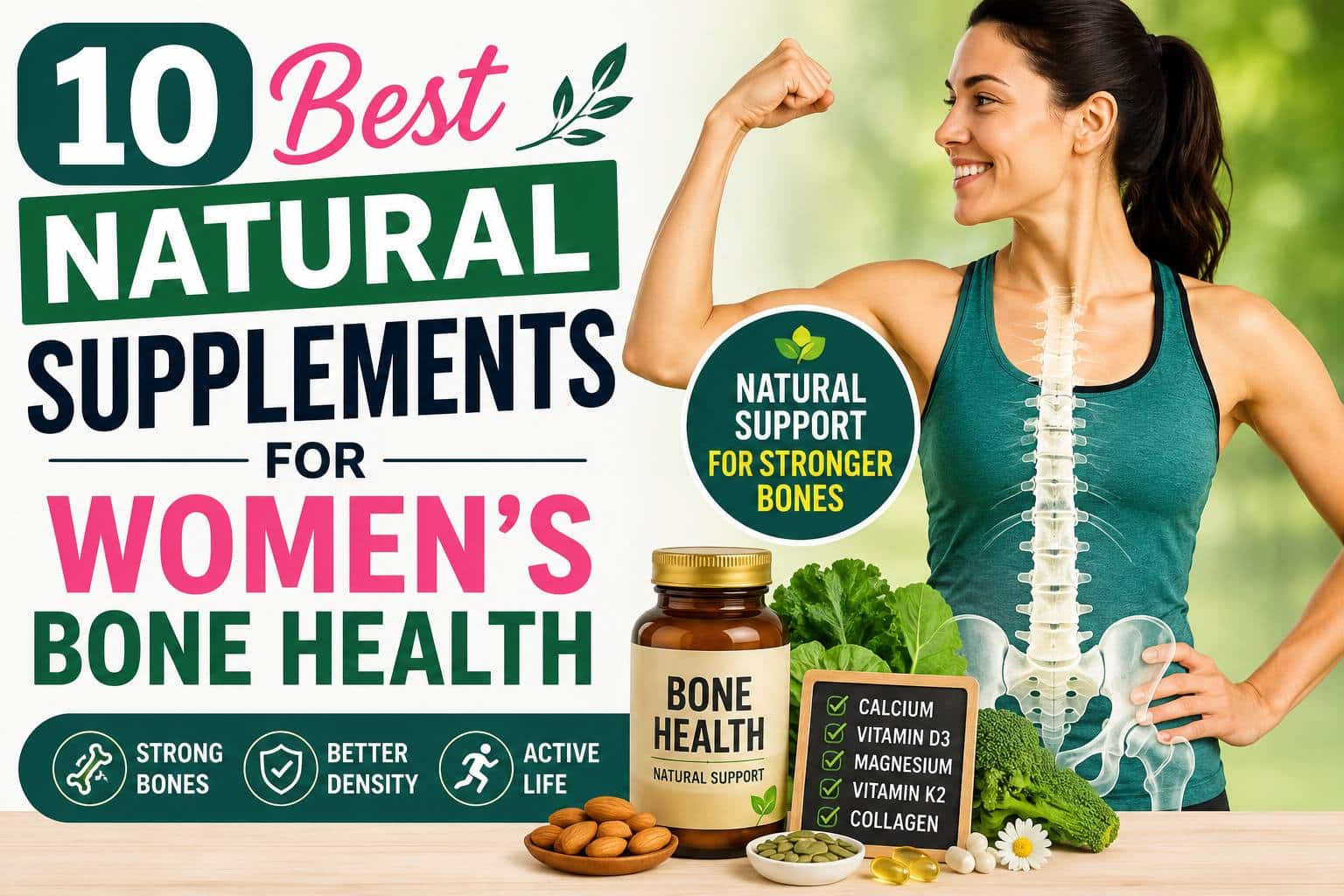 10 Best Natural Supplements for Women's Bone Health